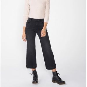 Unpublished wide leg cropped black jeans sz 29 nwt